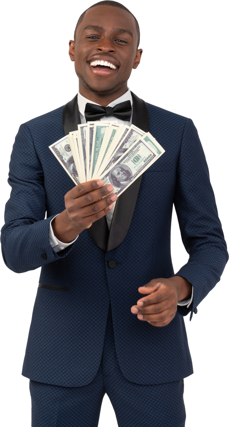 Man with Money in Hand